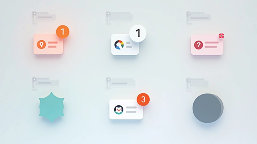 Visuelle Darstellung von Punkt- und Zählbadges in verschiedenen Positionen