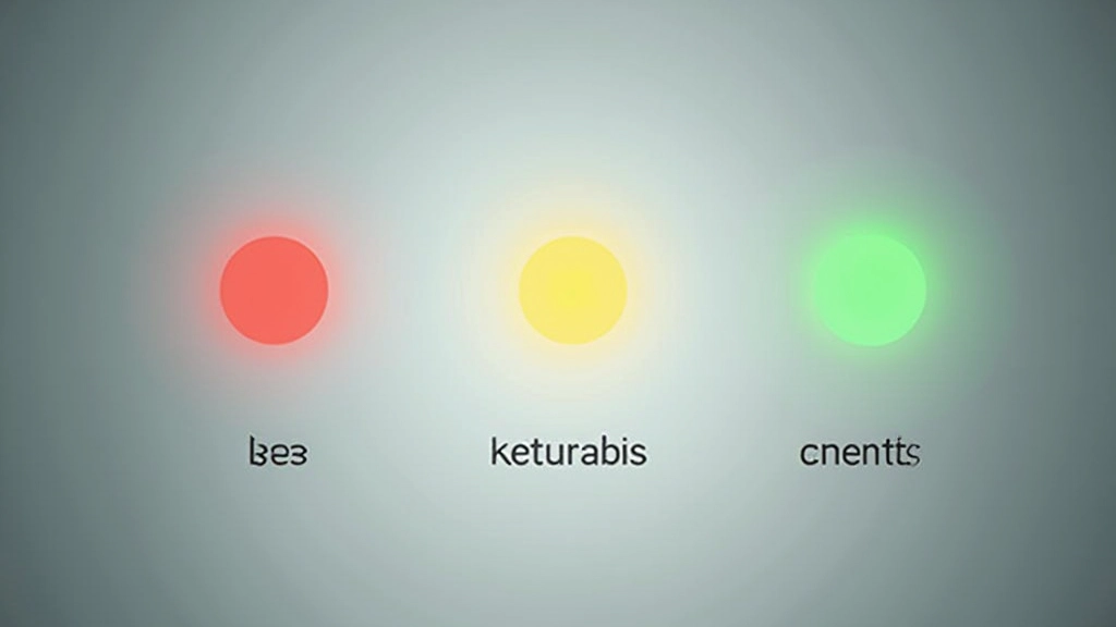 Visuelle Darstellung von Rot-, Gelb- und Grün-Farbcodierungen in einer Warnmeldungsschnittstelle